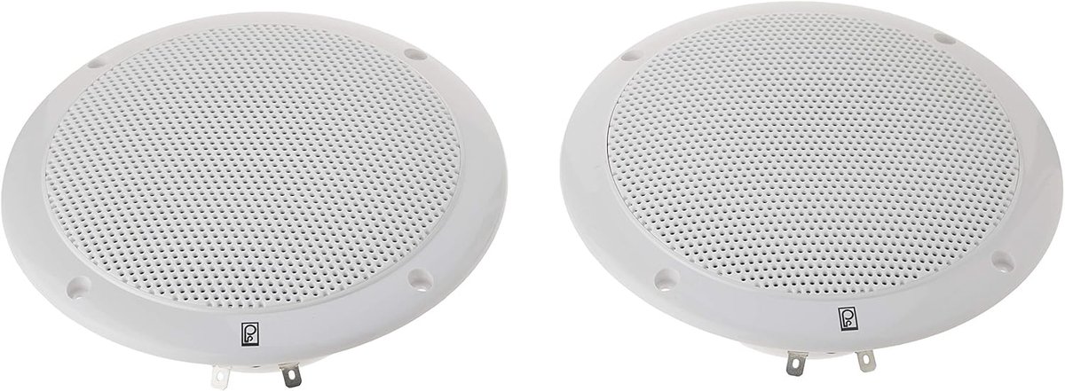 SnelShoppen - Waterdichte 6 Inch Coaxiale Marine Speakers - 80 Watt per Paar - Corrosiebestendig voor Buitengebruik - Perfect voor Boot, Tuin en Buite