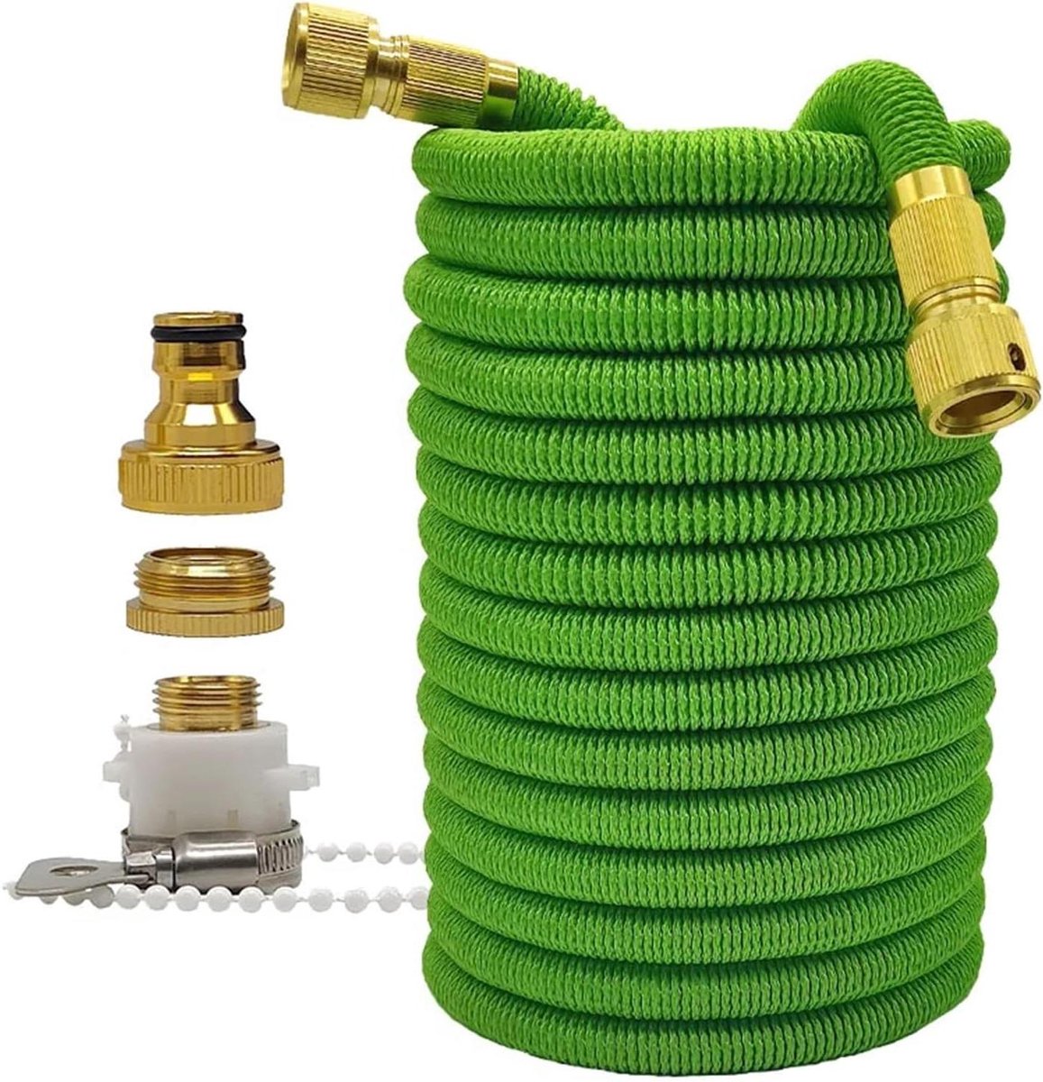 Tuinslang Set - Flexibele Slang Waterpistool - Tuin Besproeien - Knikt Niet Verward - 15 Meter - Groen