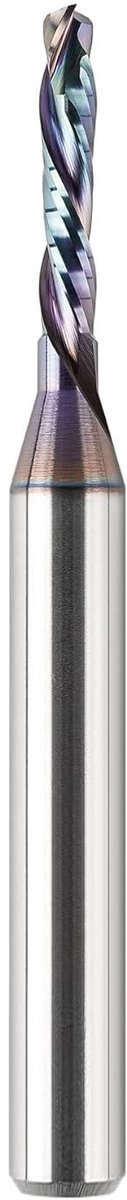 Spiraalgroeffrees, 8 mm, schacht, compressie, 4 mm, snijdiameter 20 mm, snijlengte, spiraalfrees, groeffrees met TAC-coating, CNC-frees voor bovenfrees, hout, houtfrees, VHM schachtfrees