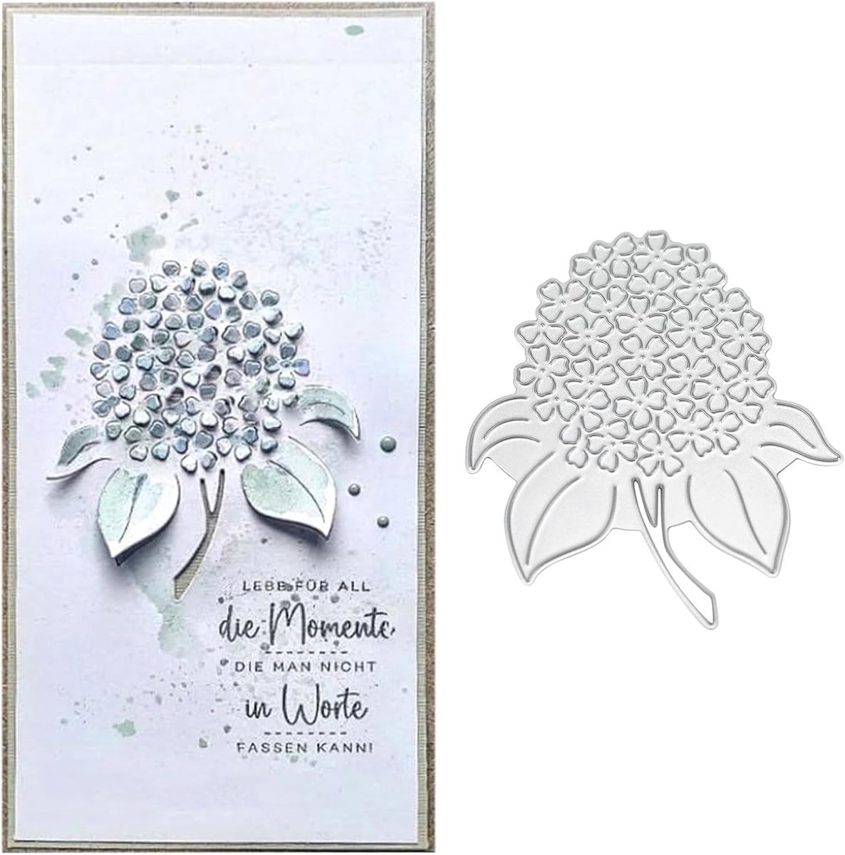 Hortensia-patroon stansvorm voor scrapbooking, achtergronden, kaders, nieuwe stansvormen, doe-het-zelf album, kaarten maken, decoratie, papierhandwerk, feestdecoraties