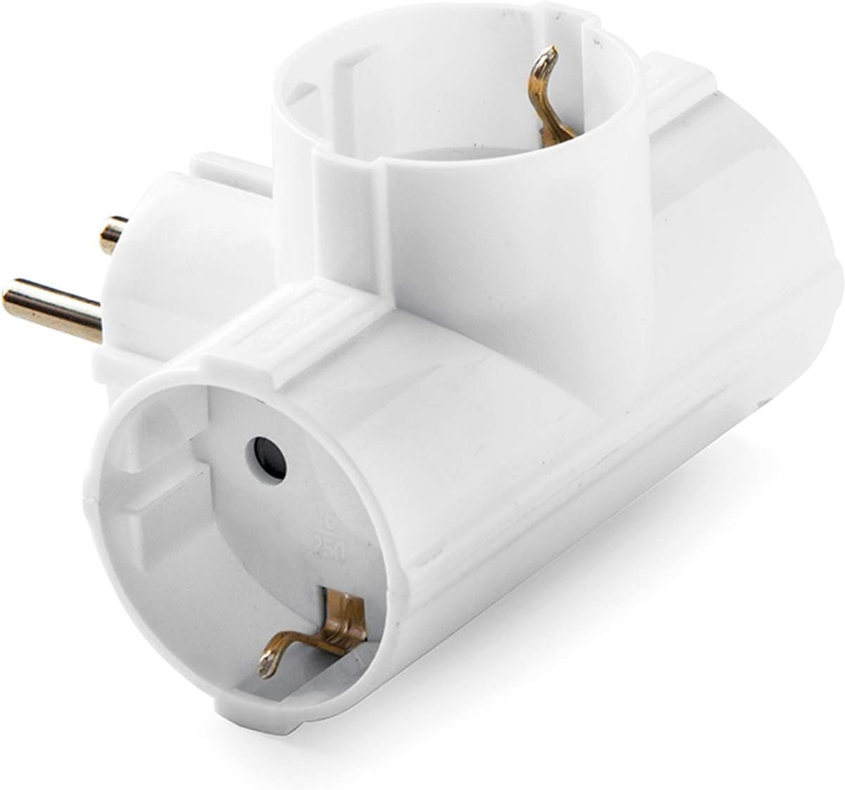 1307 Adapter Schuko TT zijdelings 16A-250V