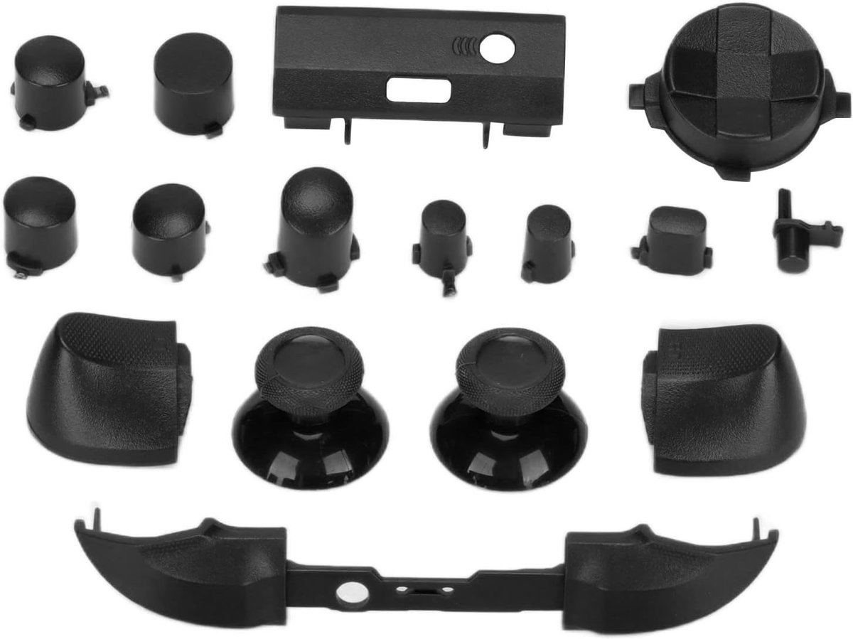 Knoppenset voor serie, Dpad-bumpers Triggers-knoppen RT LT RB LB ABXY-knoppen Vervangende Knopreparatieset voor serie X & S(zwart)