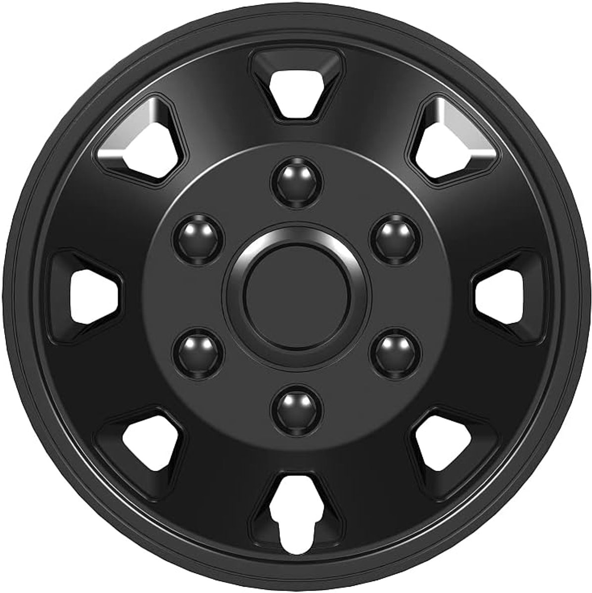 Wieldoppen set 14-inch - zwart - sferisch - eenvoudig te installeren - ShopVlot