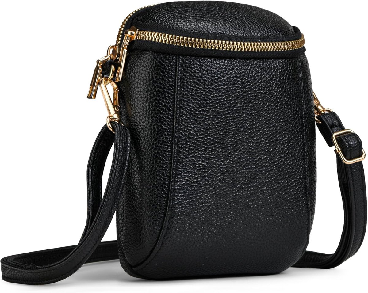 Mini-tas voor dames, mobiele telefoon, schoudertas, kleine telefoonhoes om te hangen met portemonnee, schoudertas, portemonnee, crossbody bag voor iPhone 16 Pro Max 15 14 13 Samsung Xiaomi