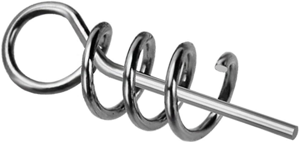 Zachte Lokken Aas Lente Twist Lock Outdoor Vissen Crank Haak Centreren Pin voor Zacht Lokken Aas worm Crank