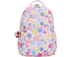 Kipling Seoul Lap Rugzak School - 15 laptopvak - flower stamp