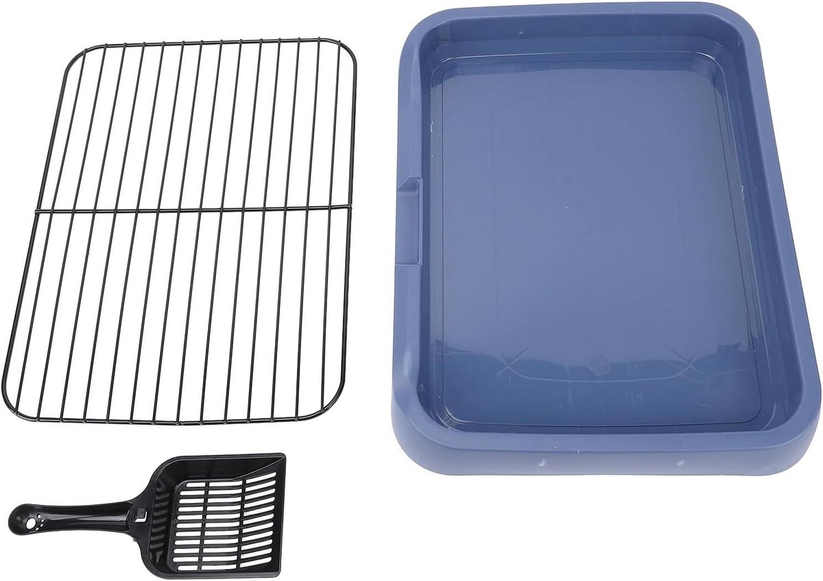Hondentoilet - Plasbak Honden - Zindelijkheidstraining Hond - Antislip Voeten - 46x35x5 cm - Grijs