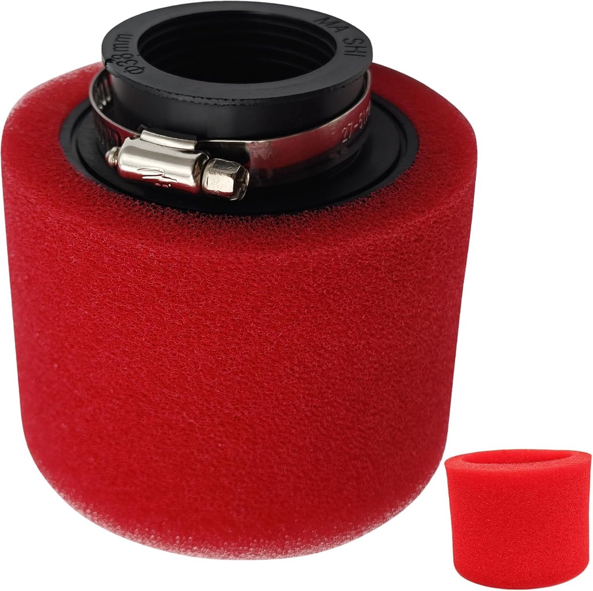 Schuim luchtfilter 37 mm 38 mm 39 mm dual foam voor GY6 carburateur 50 cc 70 cc 90 cc 110 cc 125 cc 150 cc compatibel met Honda Yamaha Kawasaki Suzuki Pit Bike ATV Roller Air Filter