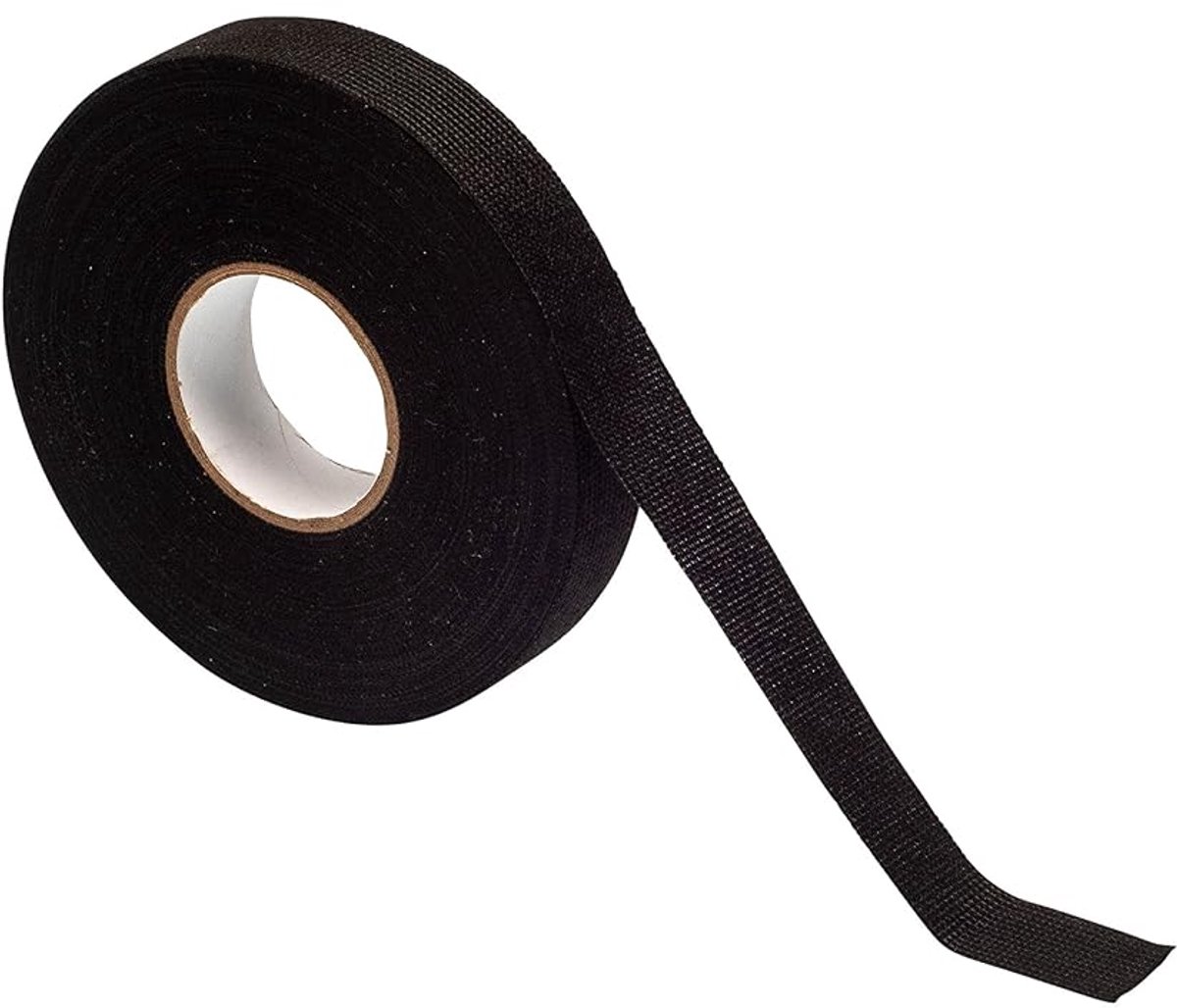 Vliestape, premium tape, hoogwaardig, 25 m x 19 mm, zwart, zwart
