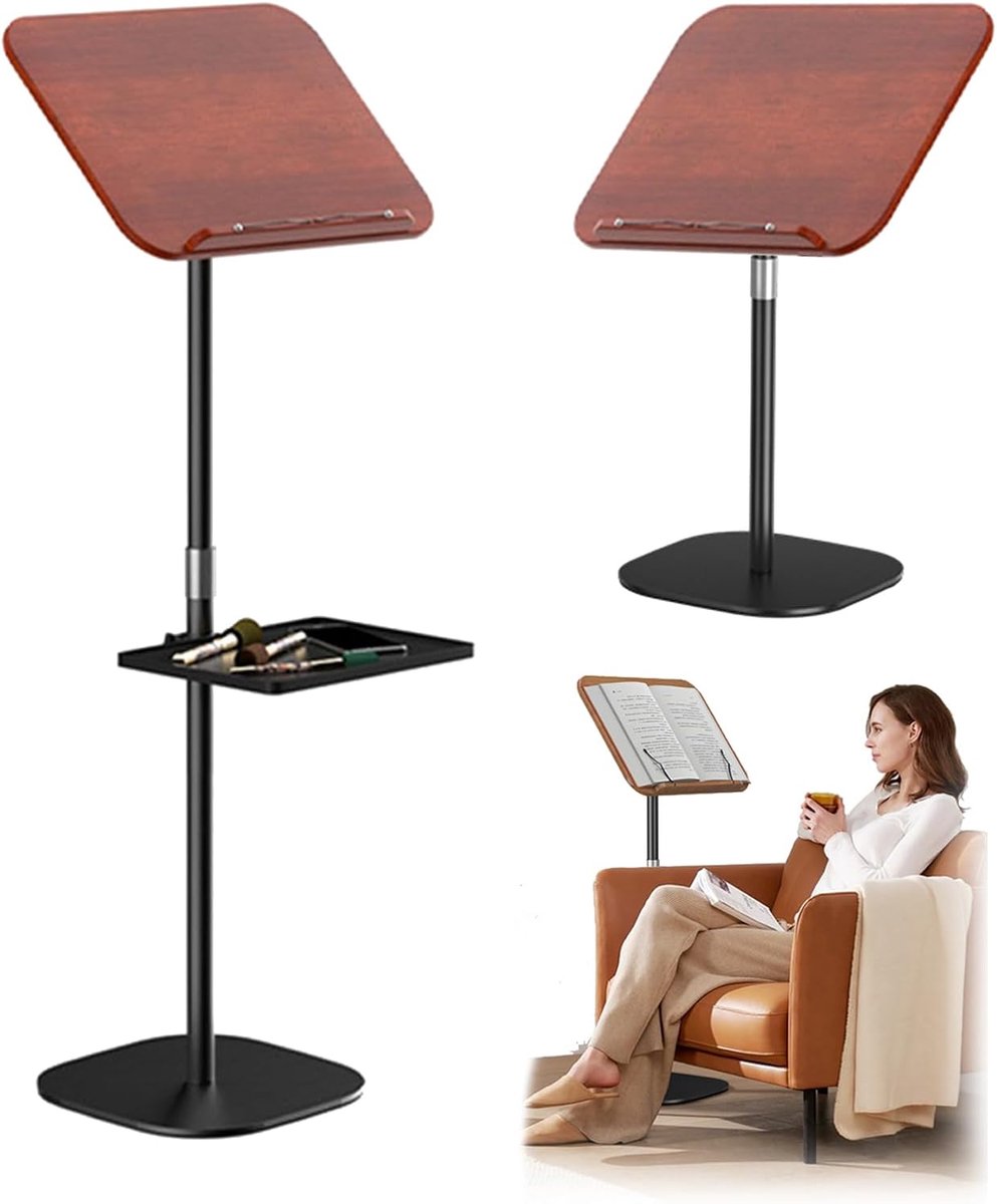bureau, verstelbaar sta-bureau, 80-130 cm, computertafel voor computer, multifunctioneel, ideaal voor school, kantoor, kerk