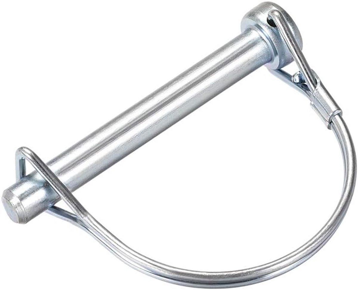 sourcing map Golven vergrendeling pen voor boerderij aanhanger gazon tuin in boogronde 8 mm x 65 mm