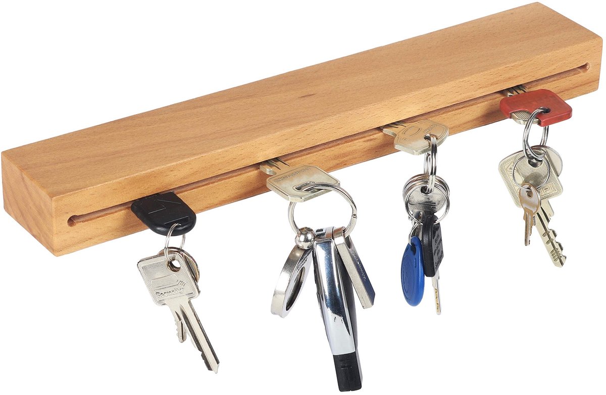 Omgoods - Houten Sleutelhanger met Plankje
