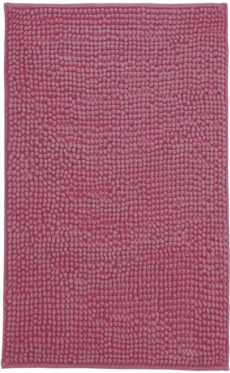 Omgoods - Moderne Chenille Badmat in Shaggy Stijl (70 x 120 cm, Paars)