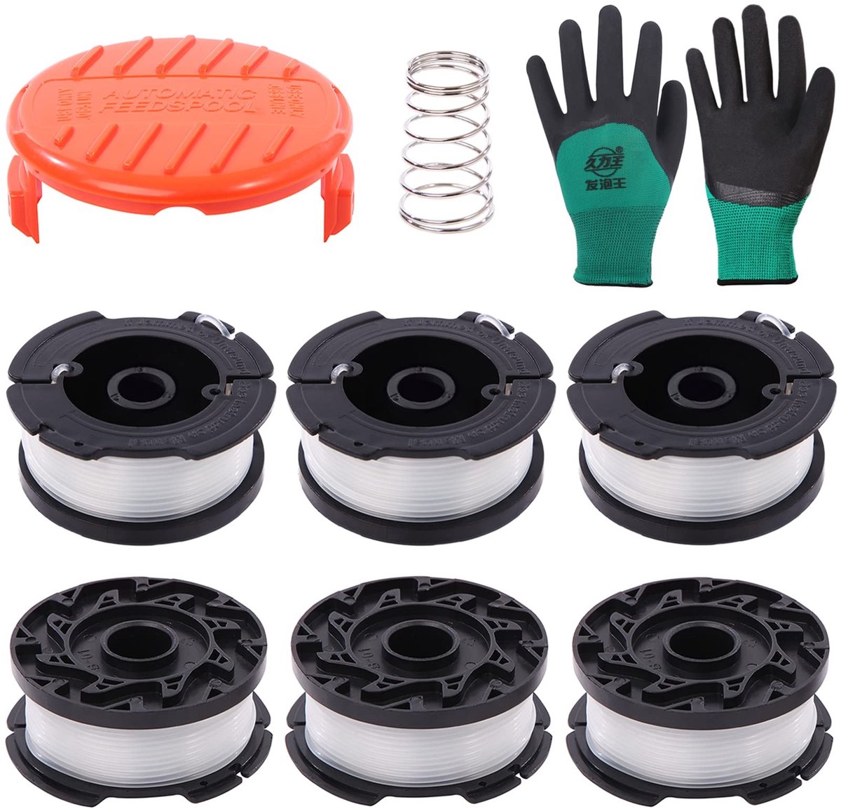 Omgoods - Vervangingsset voor Grastrimmer Spoel en Draad 30ft 0.05"
