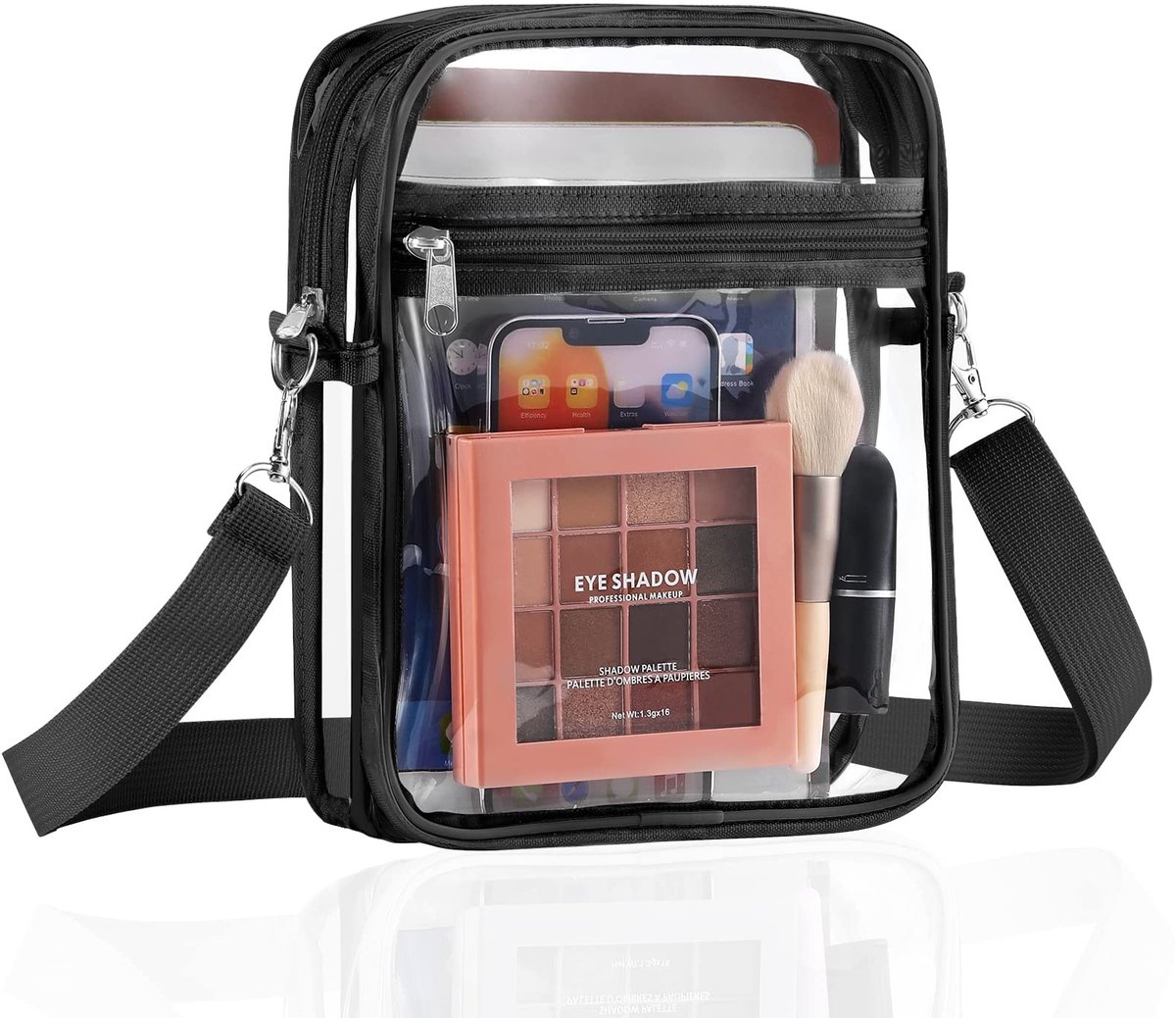 Omgoods- Crossbody Tas - Doorzichtig - Verstelbare Schoudertas - Stadion Goedgekeurd - 24x17x2cm - Veiligheid en Gemak - Doorzichtige Tas