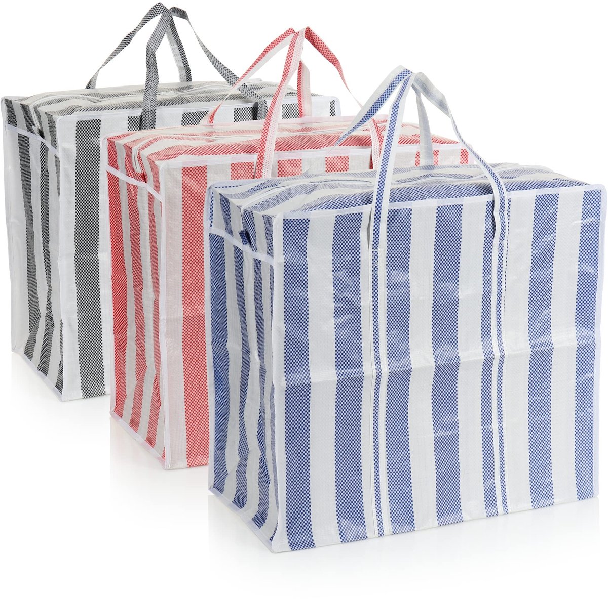 Omgoods - Jumbo Striped Shopping Bag XL voor Strand en Boodschappen