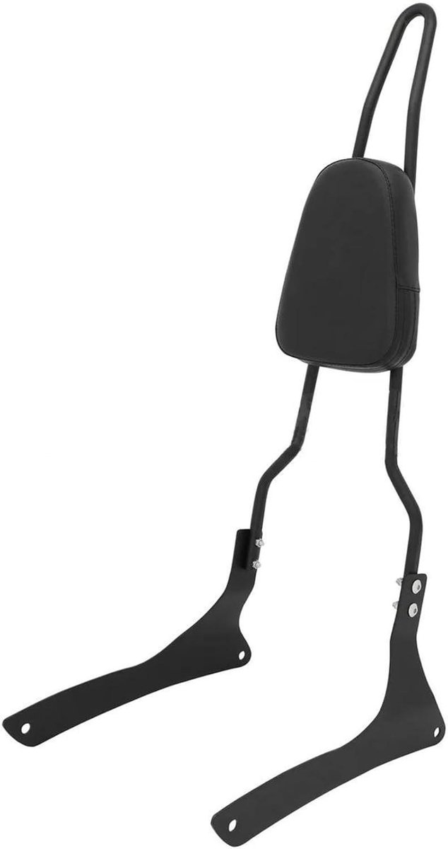 Passagierskussen Motorfiets - Motorfiets rugleuning - Comfortabel Reizen - Snel Afneembare Sissy Bar - 2.4 kg - Zwart