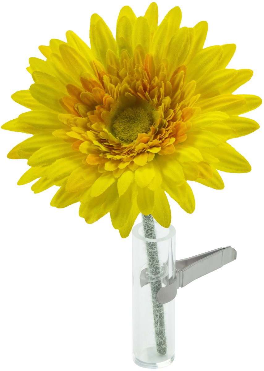 Omgoods - Auto Vaasje met Decoratieve Bloem
