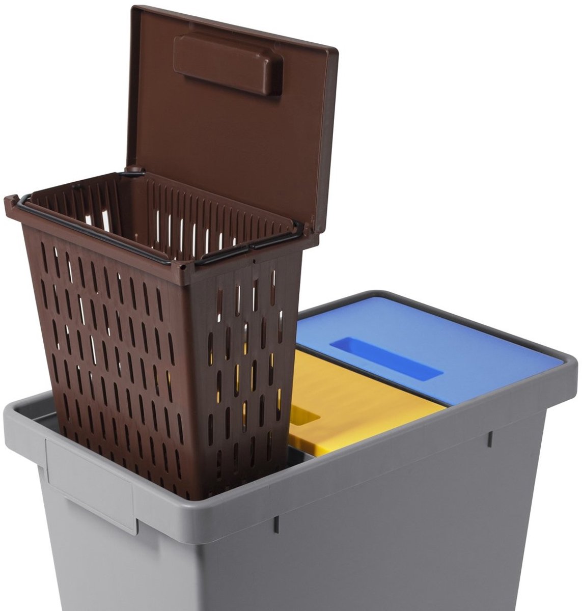 Omgoods - Mini Modulaire Recycling Container met Drie Compartimenten