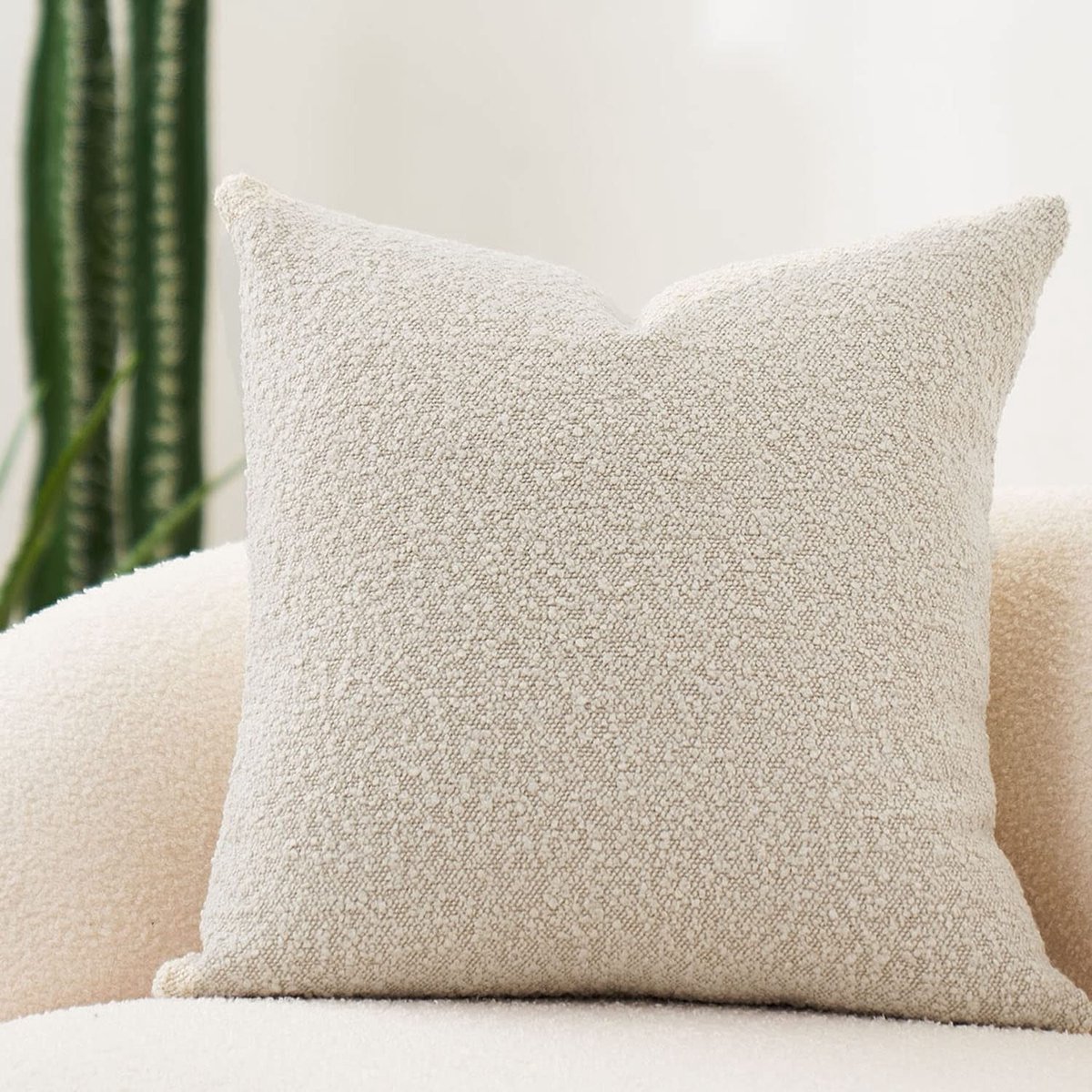 Omgoods - Luxe Decoratieve Kussenhoes 50x45 cm in Buttery Cream