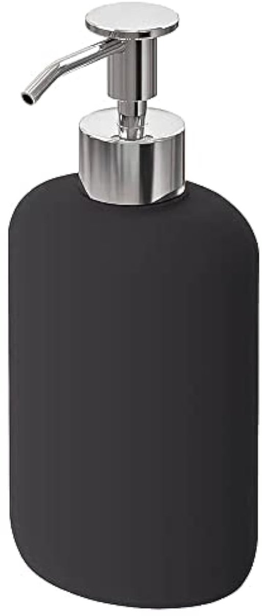 Omgoods - Zeepdispenser voor Badkamer, Zwart, 300 ml