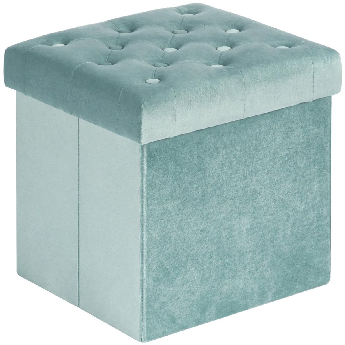 Omgoods - Opvouwbare Opberghocker met Velvet Bekleding - Multifunctioneel en Stijlvol