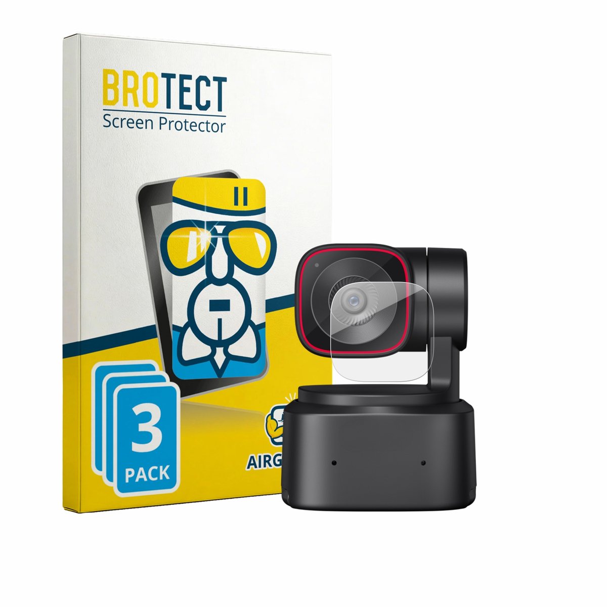 Screenprotector 3 Stuks voor OBSBOT Tiny 2 Lite Beschermglas transparant