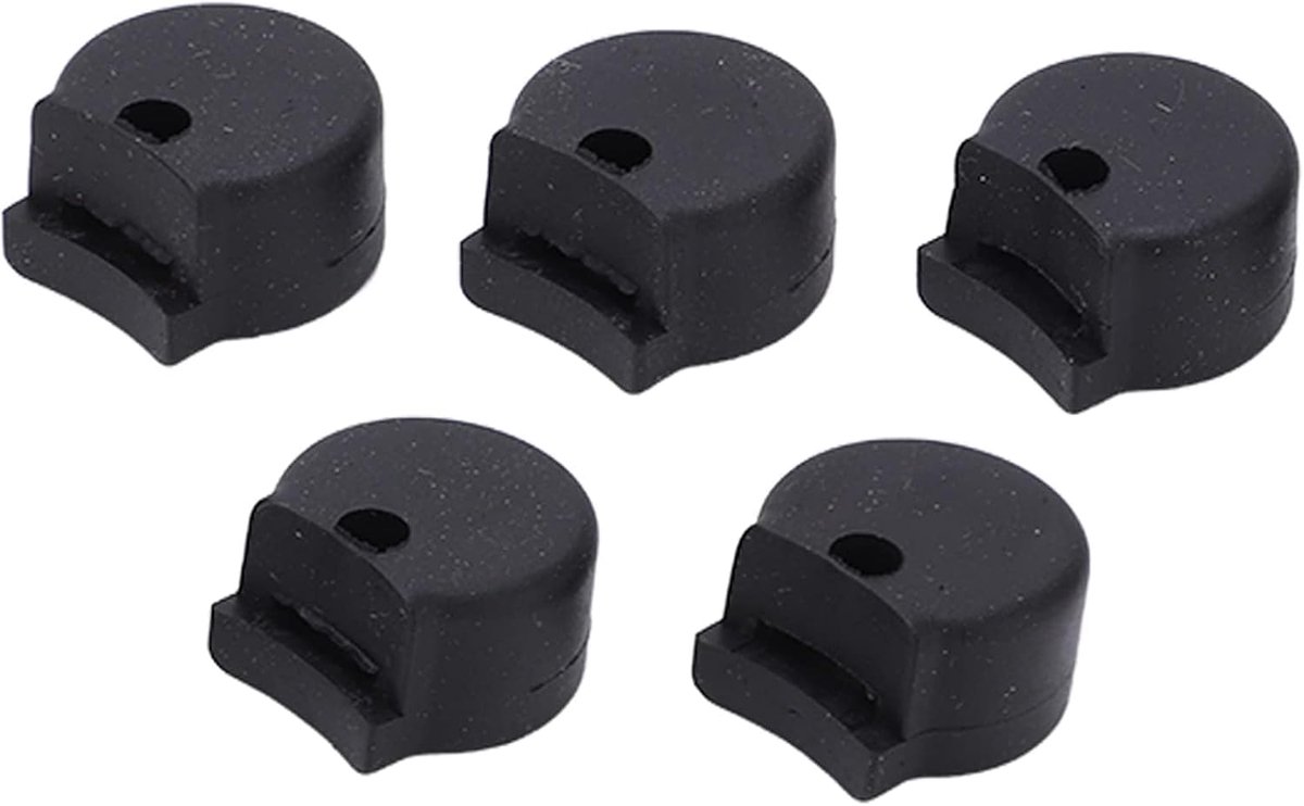 Thumb Pads, Durable Comfort Thumb Rest Protector Pads for Oboe Clarinet Instruments(5pcs)(black 10mm)