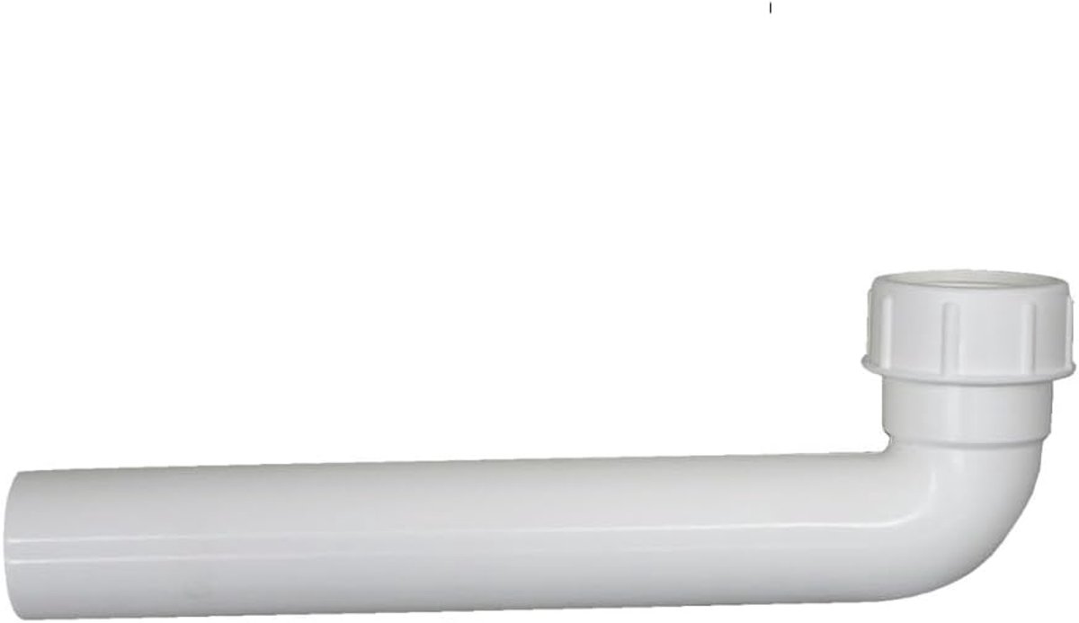 439102 - Afvoerbuis 90° | 1 1/2 inch x Ø 40 mm | 250 mm lengte | Voor de aansluiting van de afvoer | Afvoerbocht | 90 graden | voor afvoer geurverwijdering | keuken spoelbak | Incl