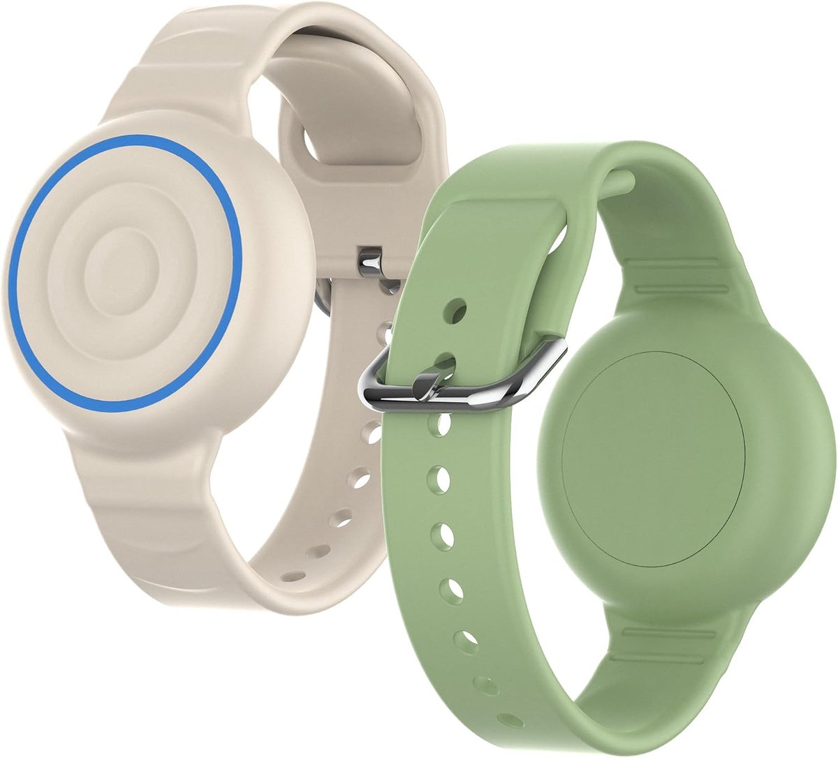 Airtag Kids Armband 2 stuks,Apple AirTag Holder Siliconen