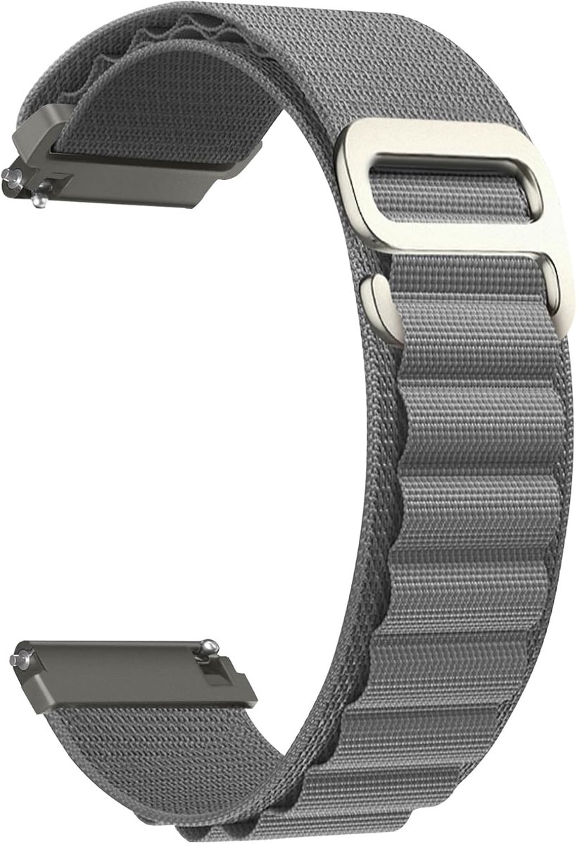 Loop Nylon armband, compatibel met 20 mm, 22 mm, G-haak, roestvrij staal, metalen gesp, sporthorlogeband, heren en dames, reserveband voor 20 mm, 22 mm