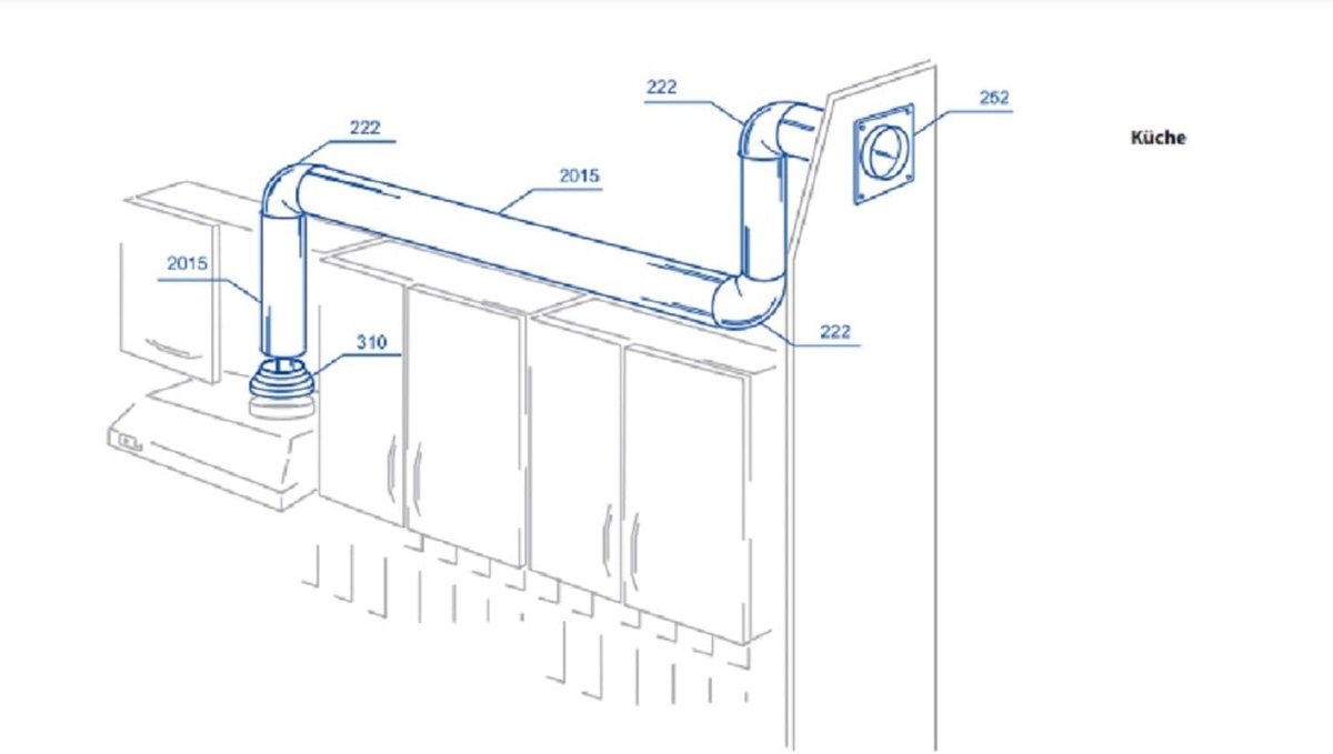 Buizen, 125 mm, kunststof, ventilatiebuis, connector, afvoer-toevoerbuis, verbindingsstuk, ventilatiesystemen, ventilatiekanaal, wit