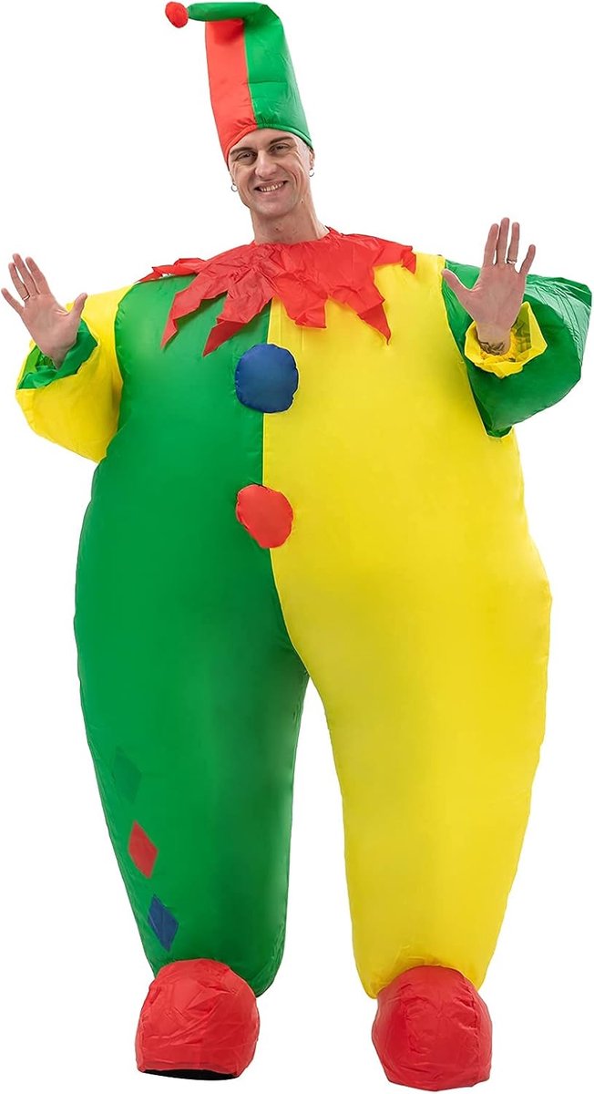 Gek Kalkoenkostum voor Volwassenen Opblaasbare Kalkoen Pak Grappig Ruiter Fantasiekleding voor Feest Halloween Kerstmis Cosplay (zwart)