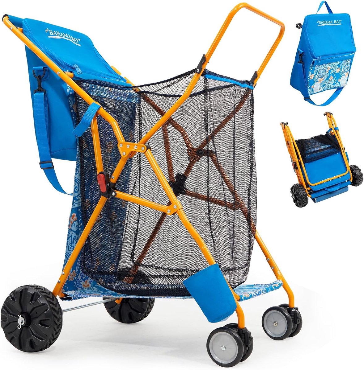 Beach trolley winkelwagen - robuust - eenvoudig te gebruiken - ideaal voor stranduitjes - SnelShoppen