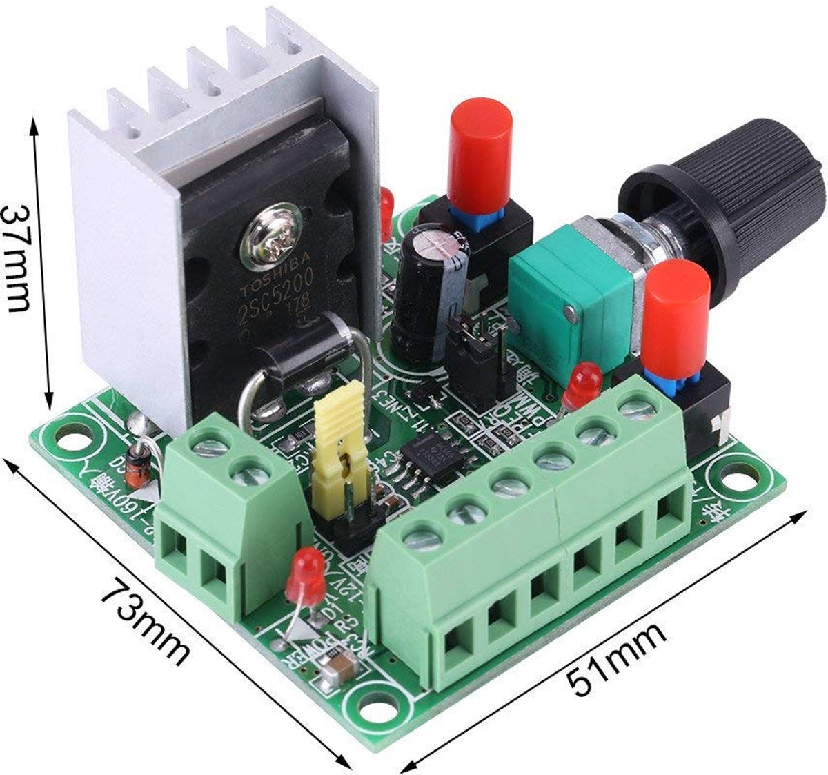 Stepper motor controller PWN 15-160V/5-12V - frequentiegenerator - geschikt voor stapmotoren - SnelShoppen