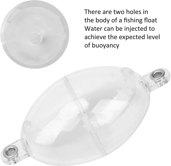 SnelShoppen - 5Pcs Vissen Float Vissersbubbels Drijvende Controller Vissersfloatbal Transparant - Ideaal voor Zee/Rivier/Meer/Pond van Snelshoppen — afbeelding 3