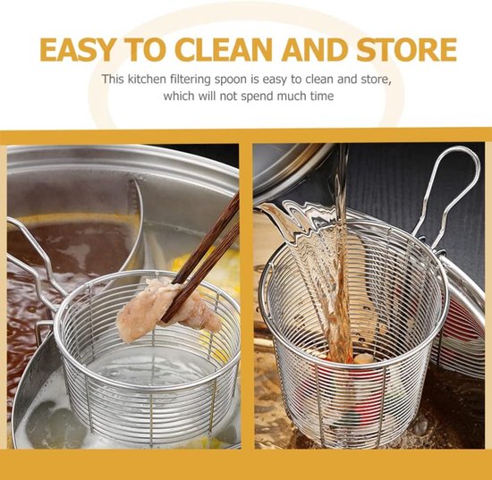 Dailygoods- Pastamachine Roestvrij Staal - Multifunctioneel - Duurzaam - Veilig - Handvat - Praktisch Gebruik - Zeef van Dailygoods — afbeelding 4