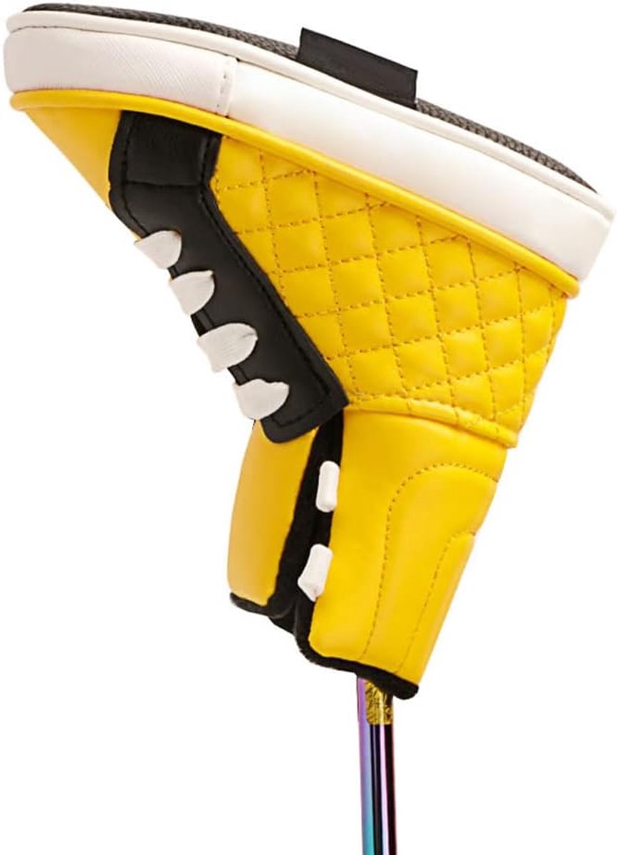 Golf Putter Blade Head Cover, Golf Headcovers for Putter Club Funny Shoe Shaped PU Leather Golf Putter Headcover Club - ShopVlot