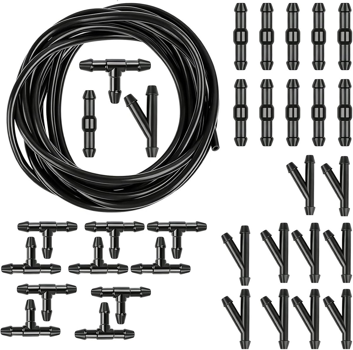 Windscreen washer hose 4 m - universele spuitslang - 30-delige aansluitset - eenvoudig te installeren - ShopVlot