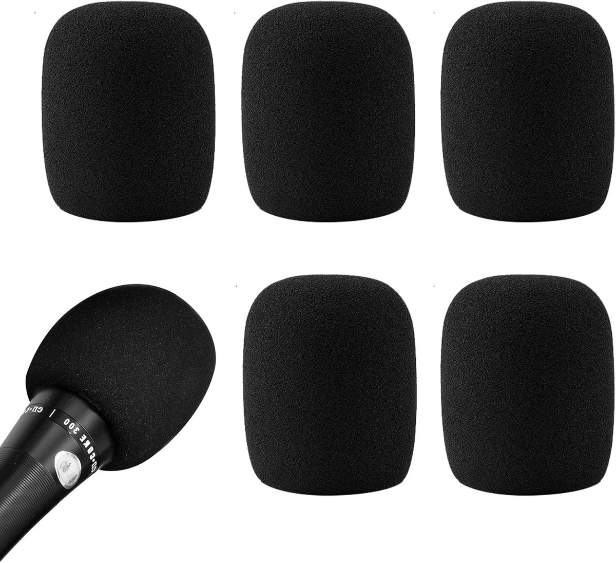 Microfoon windscherm set van 5 - Foam bescherming - Stofdicht en valbestendig - Handwasbaar - ShopVlot