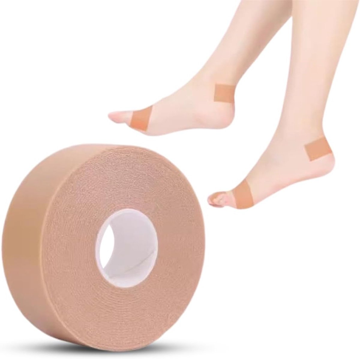 Plakband waterdicht 2,5 cm x 5 meter - slijtvast PE-schuim - beschermt laarzen en huid tegen wrijving - ShopVlot