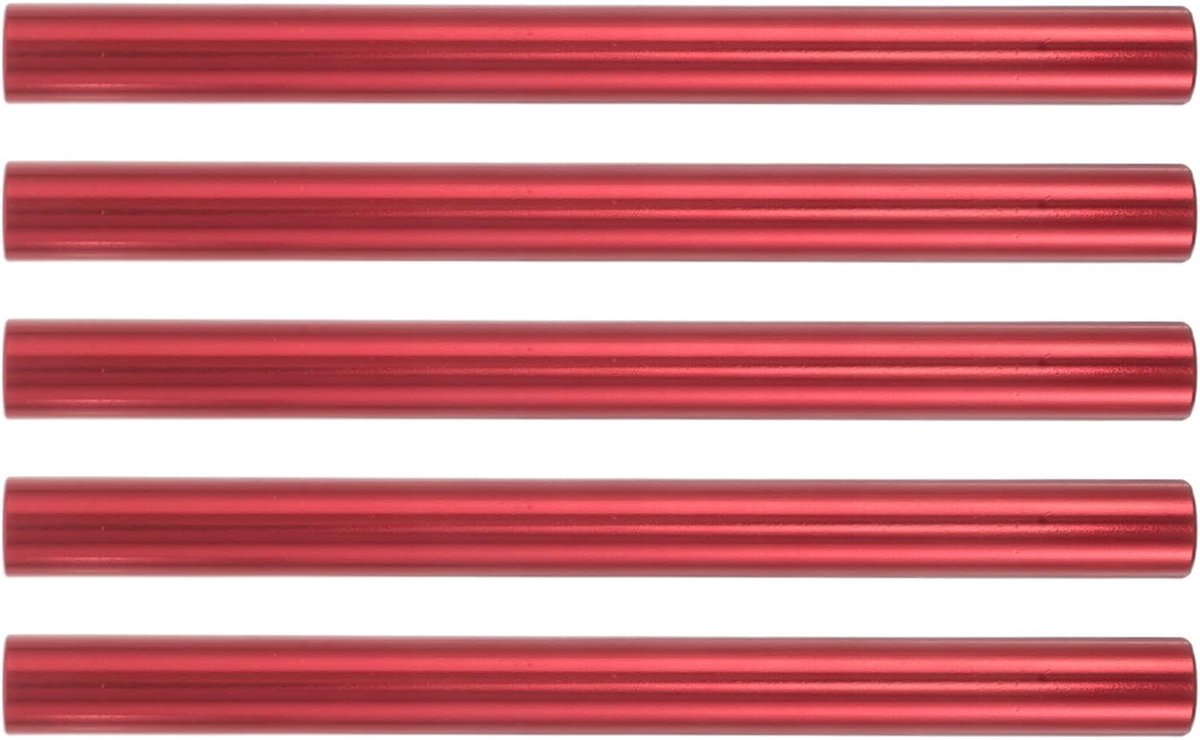Tentstok Reparatiebuis - Tentstok Connector - Kamperen Reparatie - Lichtgewicht Aluminium - 12.80X1.00X1.00CM - Rood