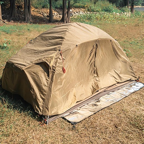Campingmat schuimfolie - Isolatiemat buiten - Comfortabel kamperen - Waterdicht en reflecterend - 70 x 200 cm - Zilver — afbeelding 2