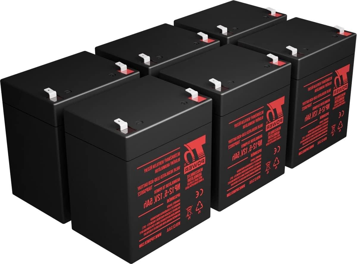 Reserveaccu - Vervangende batterij - UPS Stroomvoorziening - Hoge Capaciteit - 180x210x107 mm - Zwart