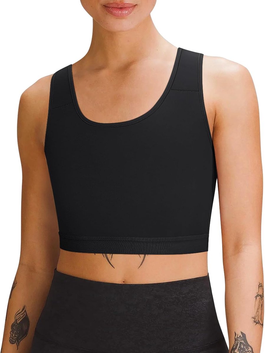 Borstband voor transgender halve FTM Binder Trans Ademende Compressie BH