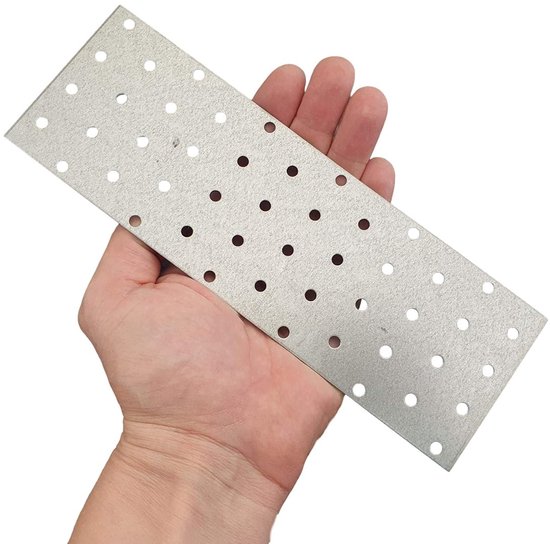 (Pack van 2 stuks) stalen platte schuifschakelaar verbindingsplaat 80 x 240 x 2 mm (2, geen schroeven) — afbeelding 2