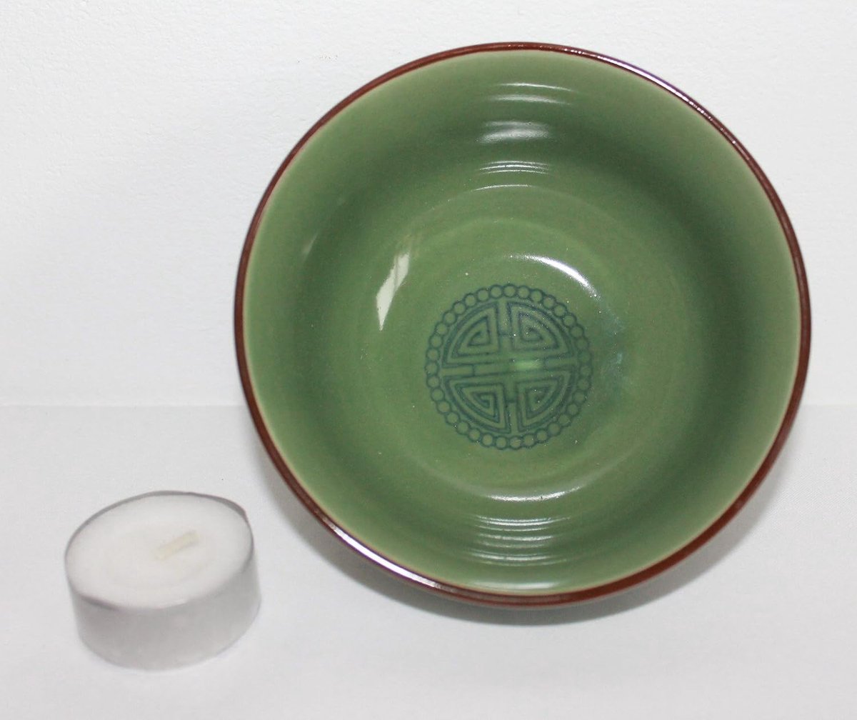 Matcha rijstschaal Celadon groen nr. 030