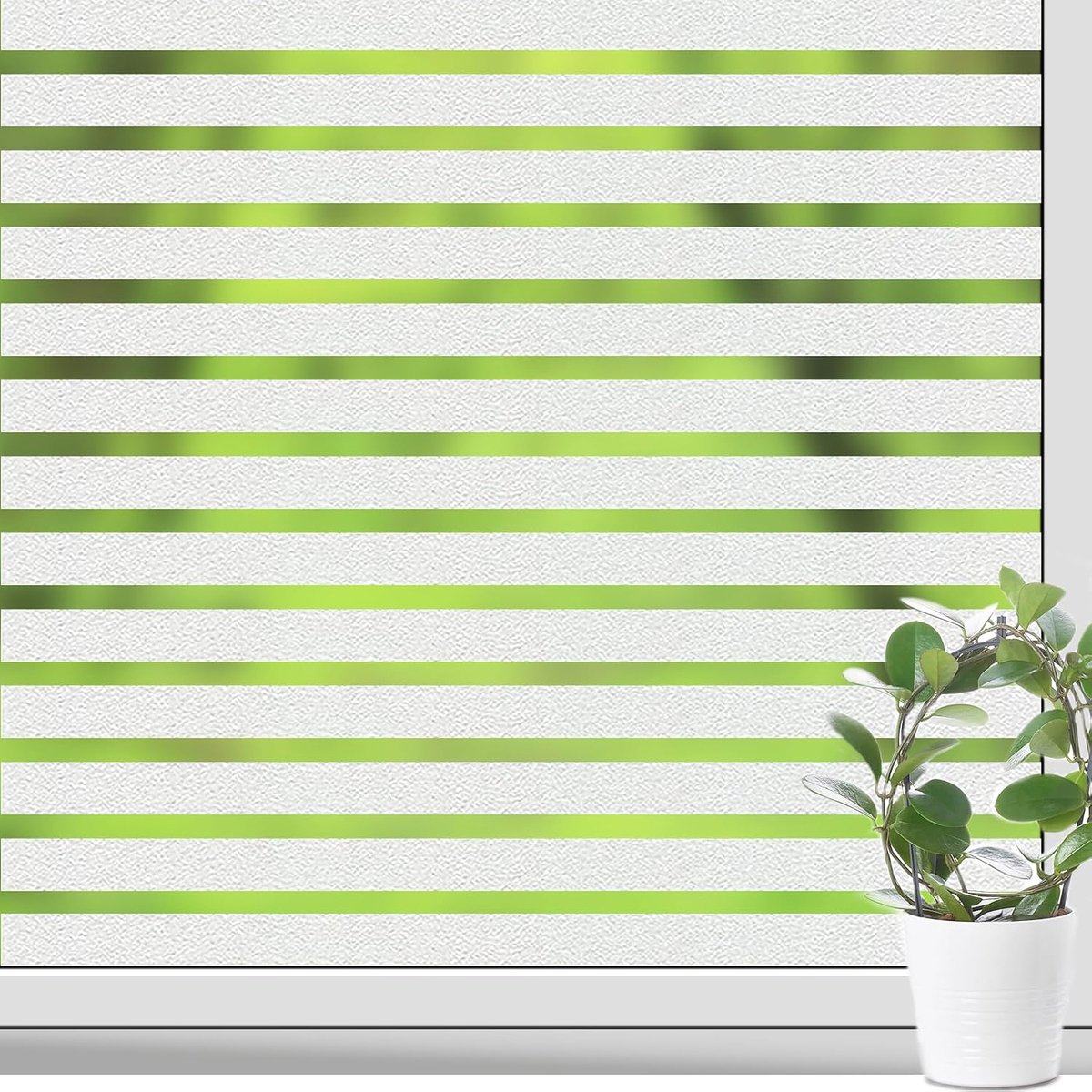 Raam Privacyfolie - Statisch Hechtend Matte Folie voor Glazen Ramen (90 x 200 cm) - Geschikt voor Keuken, Woonkamer, Kantoor