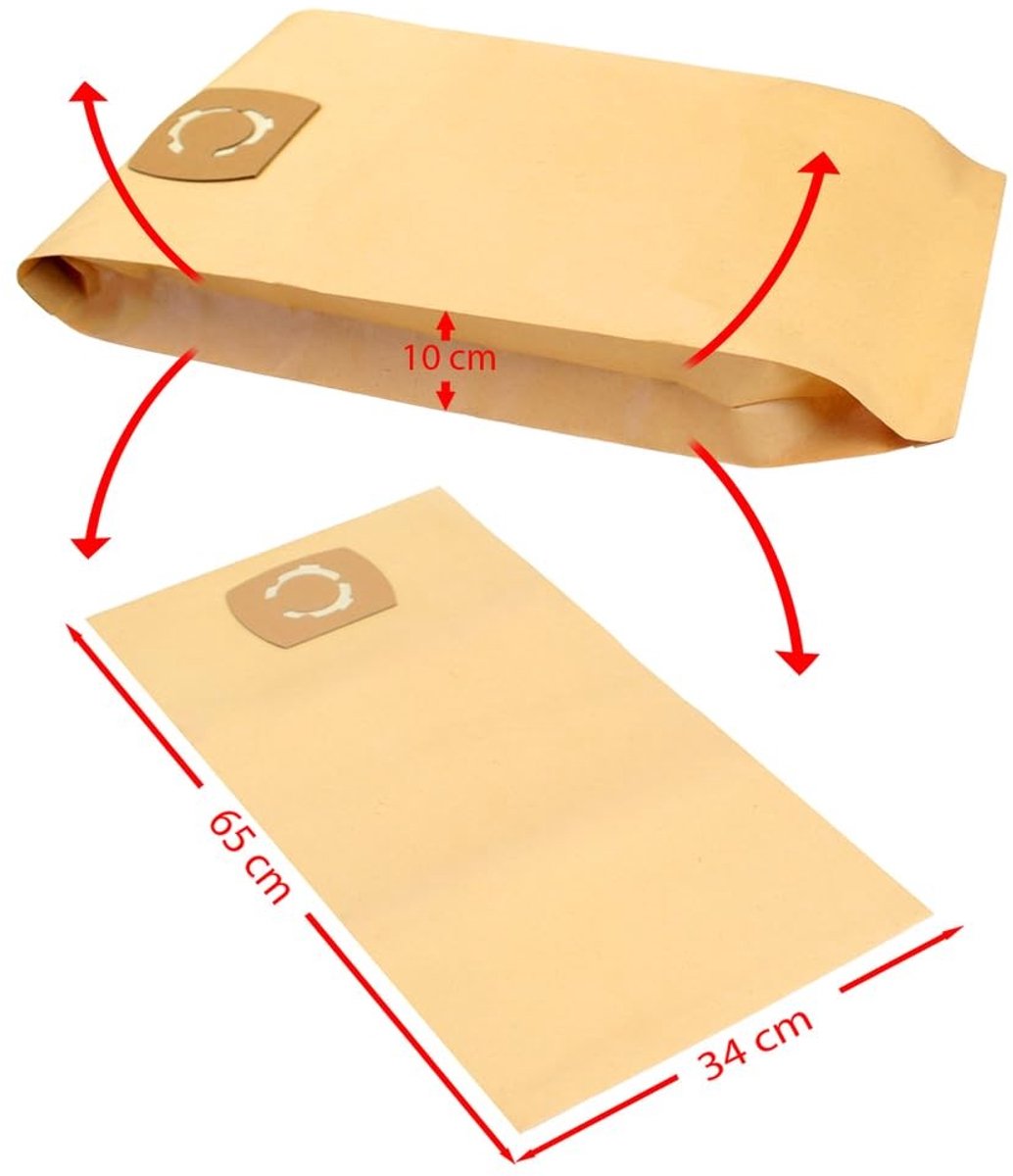 Omgoods - 10 Stuks Stofzuigerzakken Compatibel met Lehmann Krafto KT-24