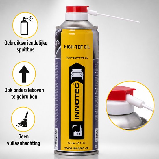 Innotec High-Tef Oil 500ml - Smeermiddel geschikt tot 250 graden — afbeelding 2